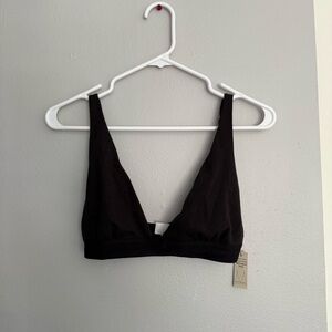 No Boundaries Black Sleep Loungewear Triangle Bra for Women